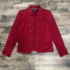 Tommy Hilfiger Women’s Red Military Band Jacket Size M